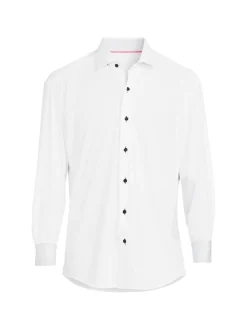 Bertigo Casual Button-Down Shirts|Solid Button Down Shirt White