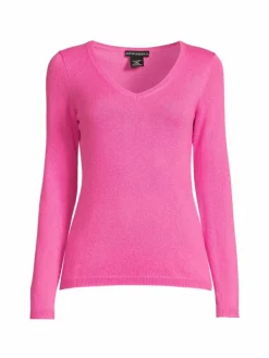 Women Sofia Cashmere Solid Cashmere Knit Sweater