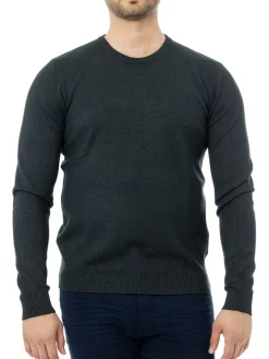 X Ray Sweaters|Solid Crewneck Sweater Heather Charcoal