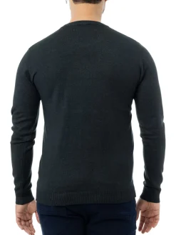 X Ray Sweaters|Solid Crewneck Sweater Heather Charcoal