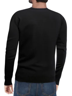 X Ray Sweaters|Solid Crewneck Sweater Black