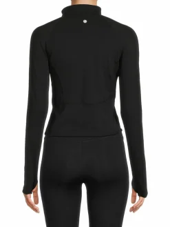 Women Yogalicious Solid Cropped Jacket