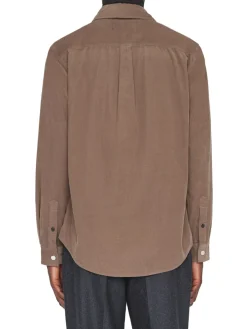Frame Casual Button-Down Shirts|Solid Double Pocket Shirt