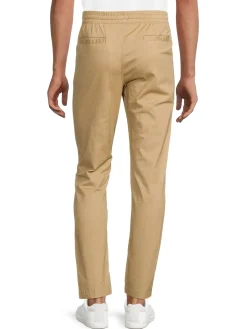 Hurley Pants|Solid Drawstring Flat Front Pants