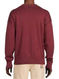 HUGO Sweaters|Solid Dropped Shoulder Sweater Burgundy