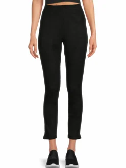 Women Andrew Marc Sport Solid High Rise Pull On Pants