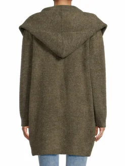 Women Renee C. Solid Hooded Cardigan