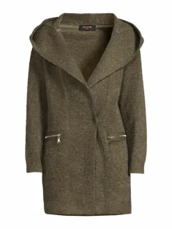 Women Renee C. Solid Hooded Cardigan