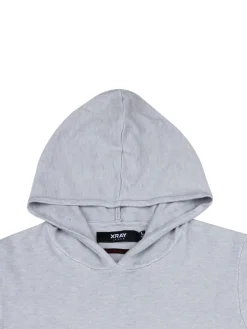 X Ray Sweaters|Solid Hooded Sweater Blue