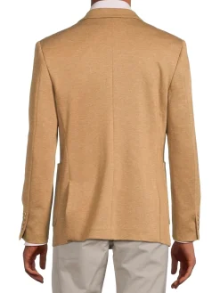 Tom Baine Blazers & Sportcoats|Solid Notch Lapel Sportcoat Sand