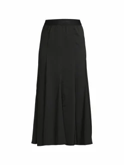 Women Karl Lagerfeld Paris Solid Pleated Midi Skirt