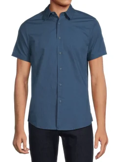 Onia Casual Button-Down Shirts|Solid Poplin Shirt