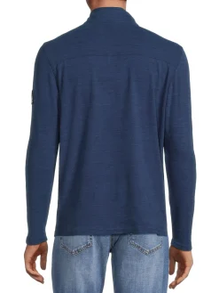 Avalanche Sweatshirts & Hoodies|Solid Pullover Blue Inigo