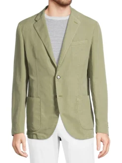 Lubiam Blazers & Sportcoats|Solid Single Breasted Sportcoat Light Pastel Green