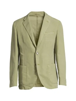 Lubiam Blazers & Sportcoats|Solid Single Breasted Sportcoat Light Pastel Green