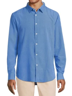 Report Collection Dress Shirts|Solid Slim Fit Dress Shirt