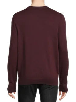 Calvin Klein Sweaters|Solid Sweater Tawny Port Red