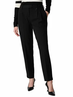 Women Karl Lagerfeld Paris Solid Tapered Pants