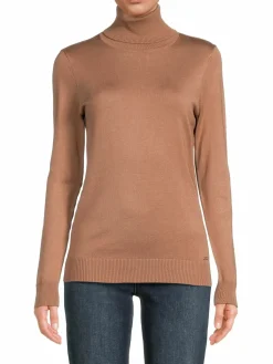 Women Calvin Klein Solid Turtleneck Sweater