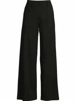 Women Max Studio Solid Wide Leg Pants