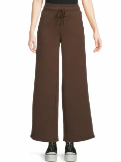 Women DKNY Solid Wide Leg Pants