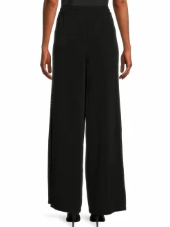 Women Karl Lagerfeld Paris Solid Wide Leg Pants