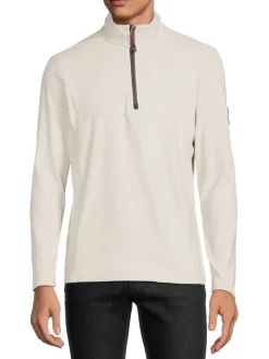 Avalanche Sweatshirts & Hoodies|Solid Zip Up Pullover Oatmeal Heather