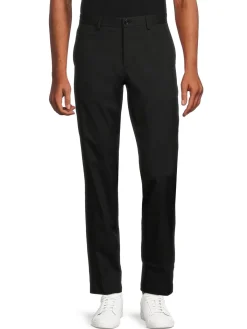 BOSS Pants|Spectre Solid Slim Fit Pants Black