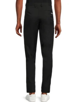 BOSS Pants|Spectre Solid Slim Fit Pants Black