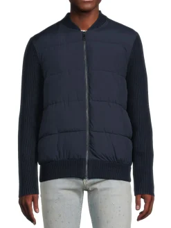 Ted Baker London Coats & Jackets|Spores Mixed Media Puffer Jacket