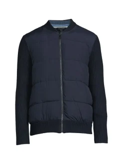 Ted Baker London Coats & Jackets|Spores Mixed Media Puffer Jacket