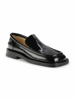 Proenza Schouler Square Toe Patent Leather Loafers