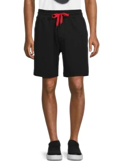 BOSS Loungewear, Sleepwear & Robes|Stacked Logo Drawstring Shorts Black