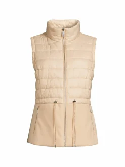 Women Calvin Klein Stand Collar Quilted Vest