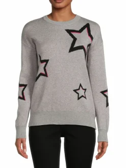 Women FOR THE REPUBLIC Star Crewneck Sweater