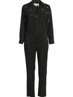 Women Vintage Havana Star Embroidered Jumpsuit