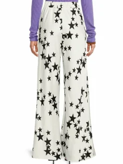 Women Renee C. Star Print Wide Leg Pants