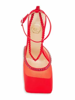 Nalebe Stories Through Seasons Stellar Crystal Embellished Mesh Pumps