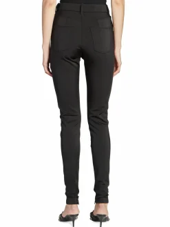 Women Balenciaga Stretch Ankle Zip Leggings