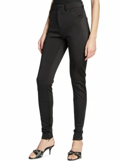 Women Balenciaga Stretch Ankle Zip Leggings