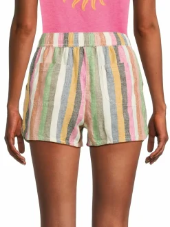 Women Marine Layer Striped Beach Shorts