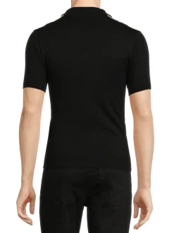 Amiri Cashmere|Striped Cashmere Blend Shirt Black White