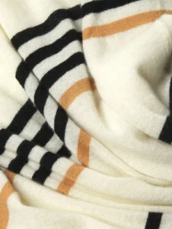 Saks Fifth Avenue Cashmere|Striped Cashmere Sweater Egret