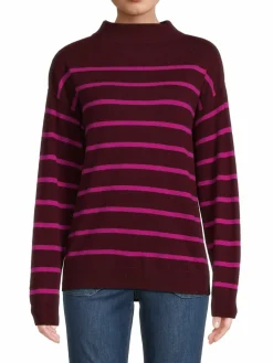 Women Amicale Striped Cashmere Sweater