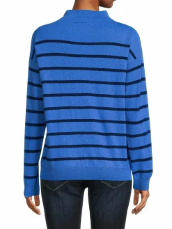 Women Amicale Striped Cashmere Sweater