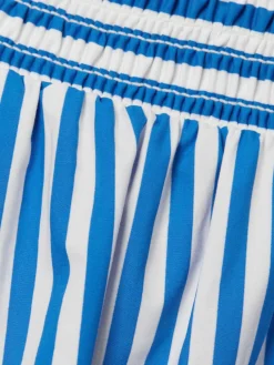 Women Frame Striped High Waisted Shorts