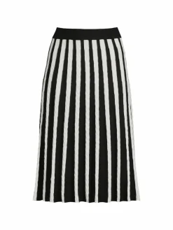 Women YAL New York Striped Midi Skirt