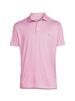 TailorByrd Activewear|Striped Performance Polo