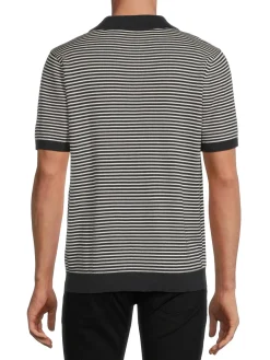 Onia Polos|Striped Polo White Multicolor