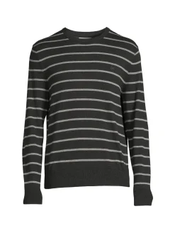 Calvin Klein Sweaters|Striped Sweater Black Grey